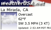 Click for Forecast for La Mirada, California from weatherUSA.net